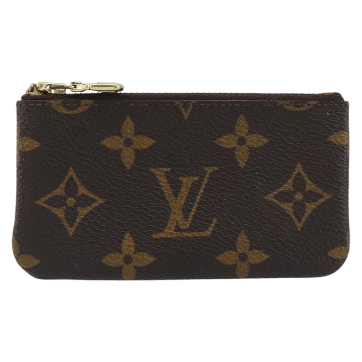 LOUIS VUITTON Monogram Pochette Cles Coin Purse M60033 LV Auth 197564