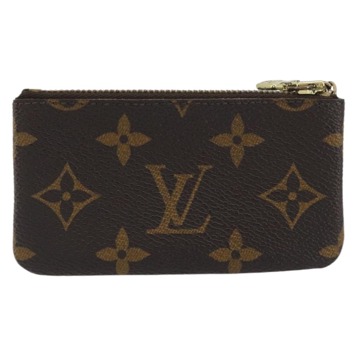 LOUIS VUITTON Monogram Pochette Cles Coin Purse M60033 LV Auth 197564