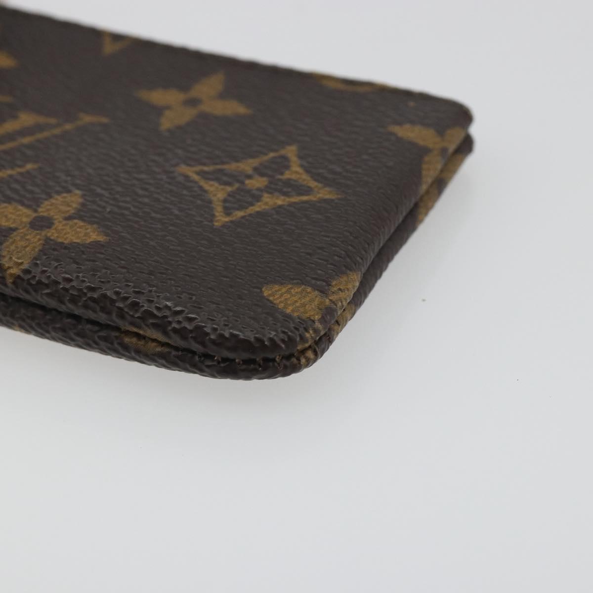LOUIS VUITTON Monogram Pochette Cles Coin Purse M60033 LV Auth 197564