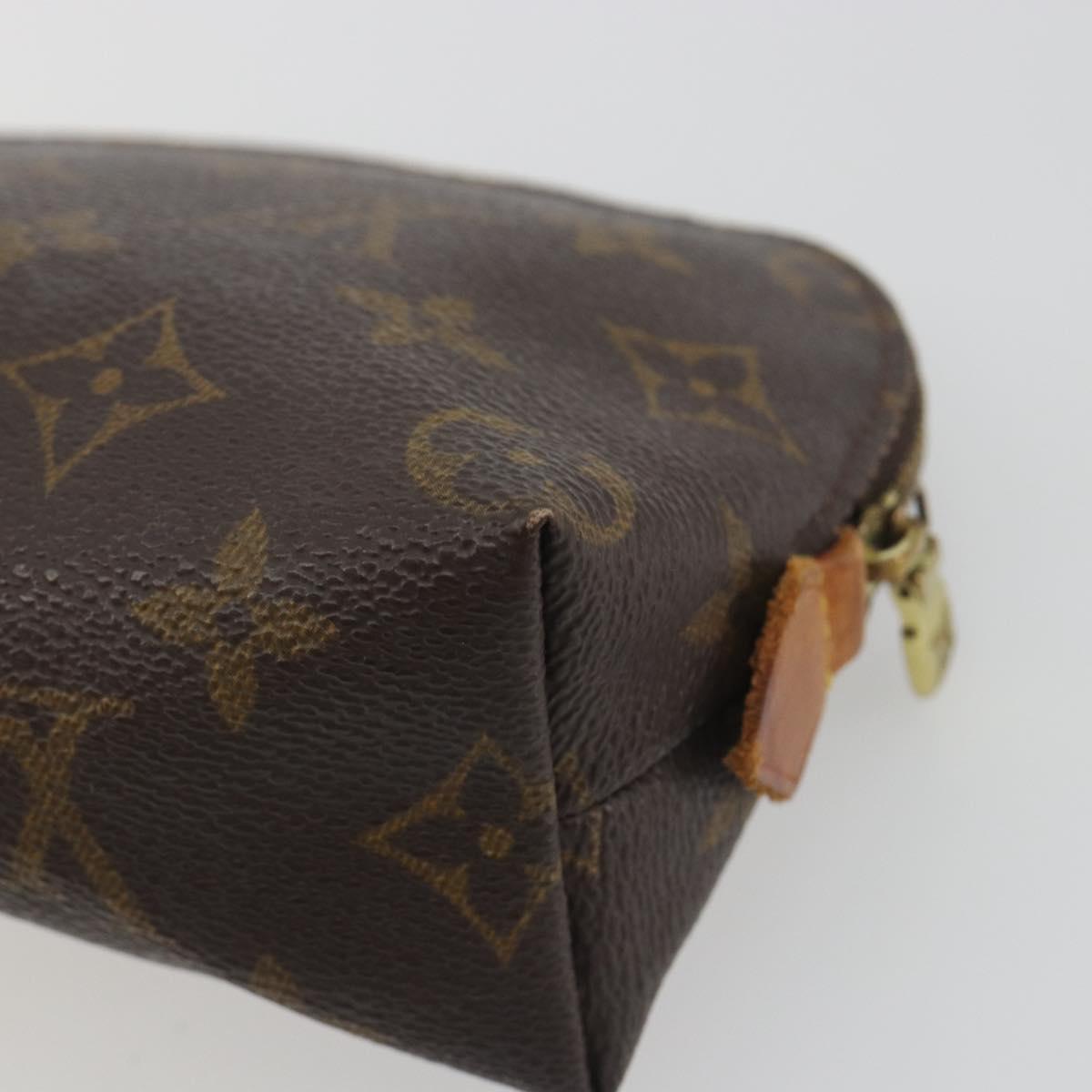 LOUIS VUITTON Monogram Pochette Cosmetic PM Pouch M43998 LV Auth 197565
