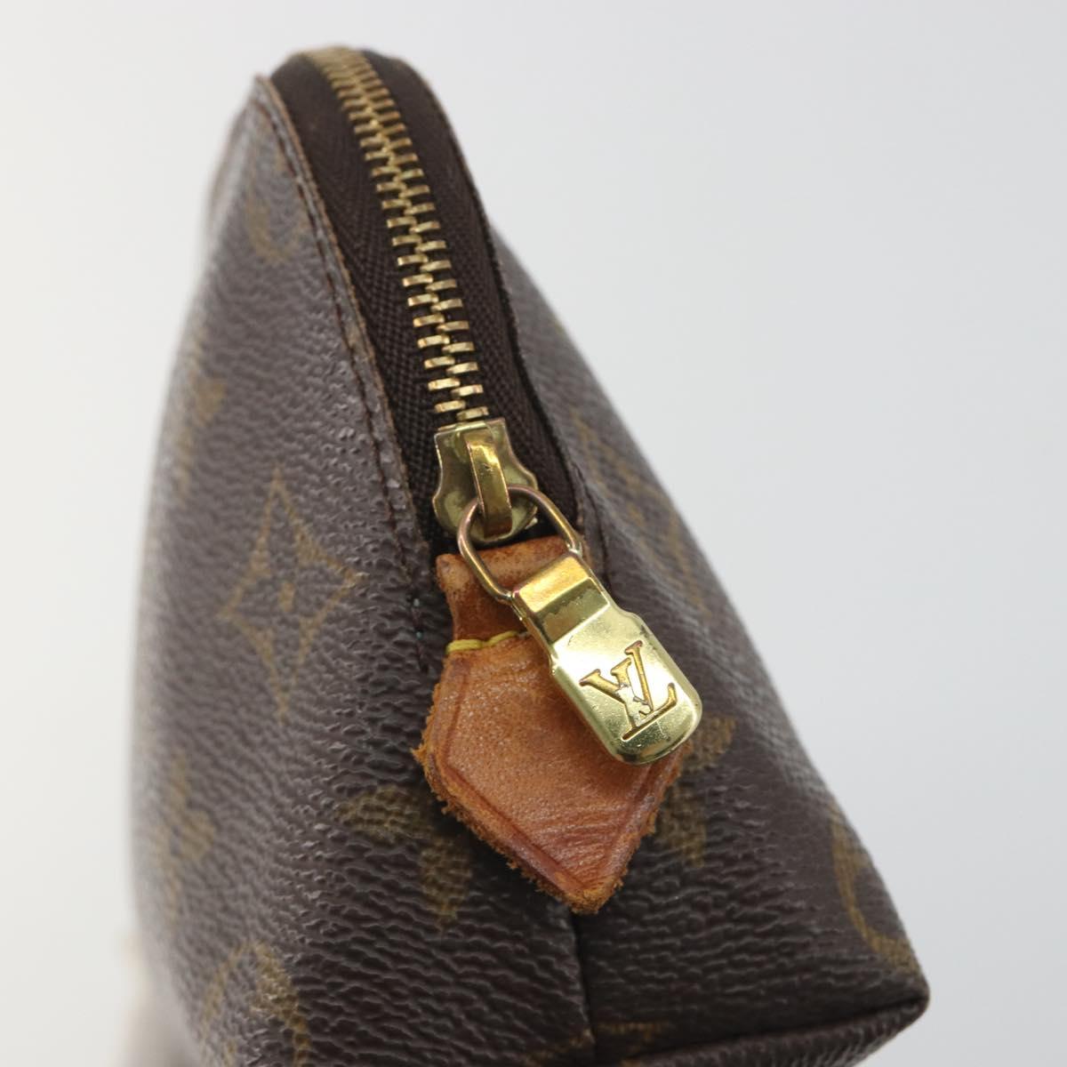 LOUIS VUITTON Monogram Pochette Cosmetic PM Pouch M43998 LV Auth 197565