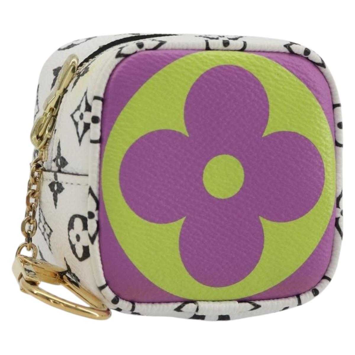 LOUIS VUITTON Monogram Giant Porte Monnaie Cube Multicolor M67669 Auth 197571M