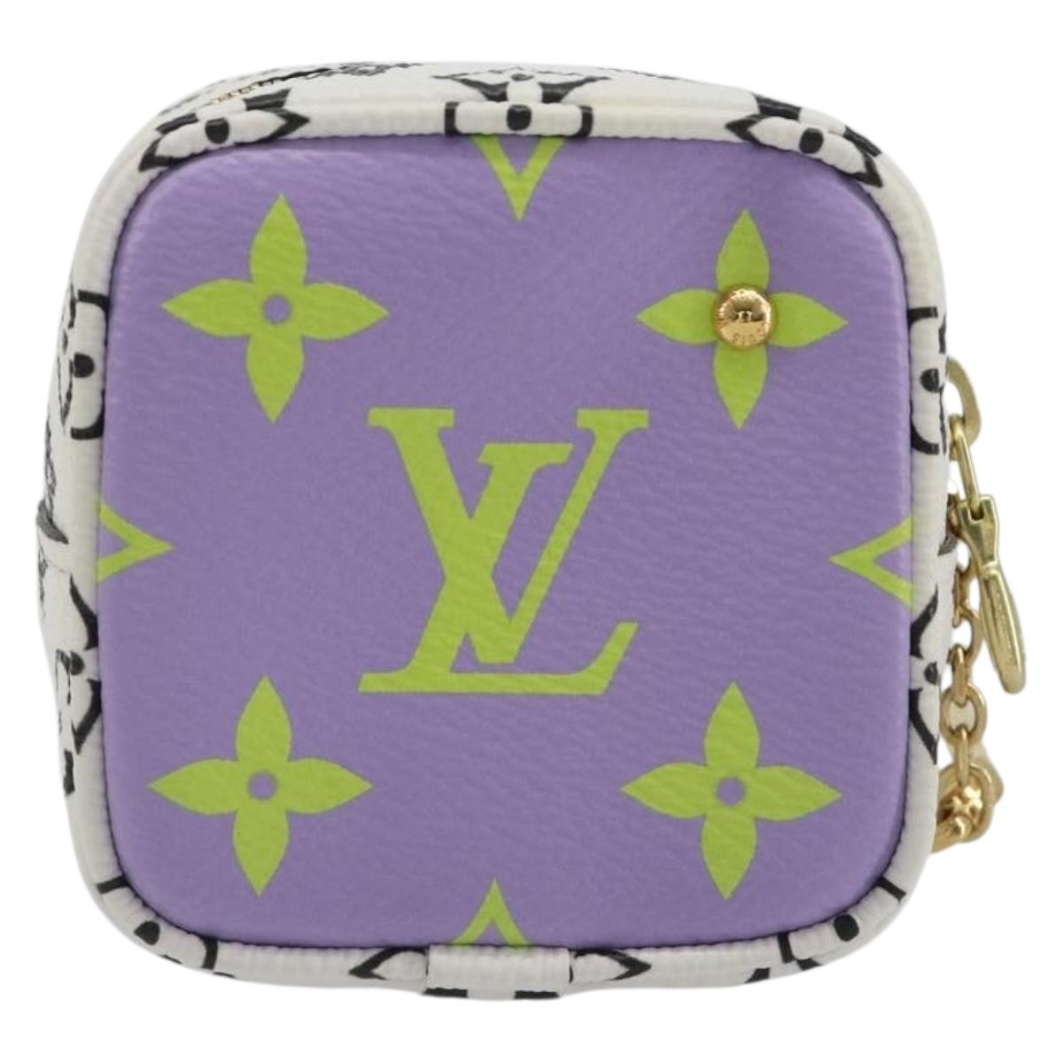 LOUIS VUITTON Monogram Giant Porte Monnaie Cube Multicolor M67669 Auth 197571M