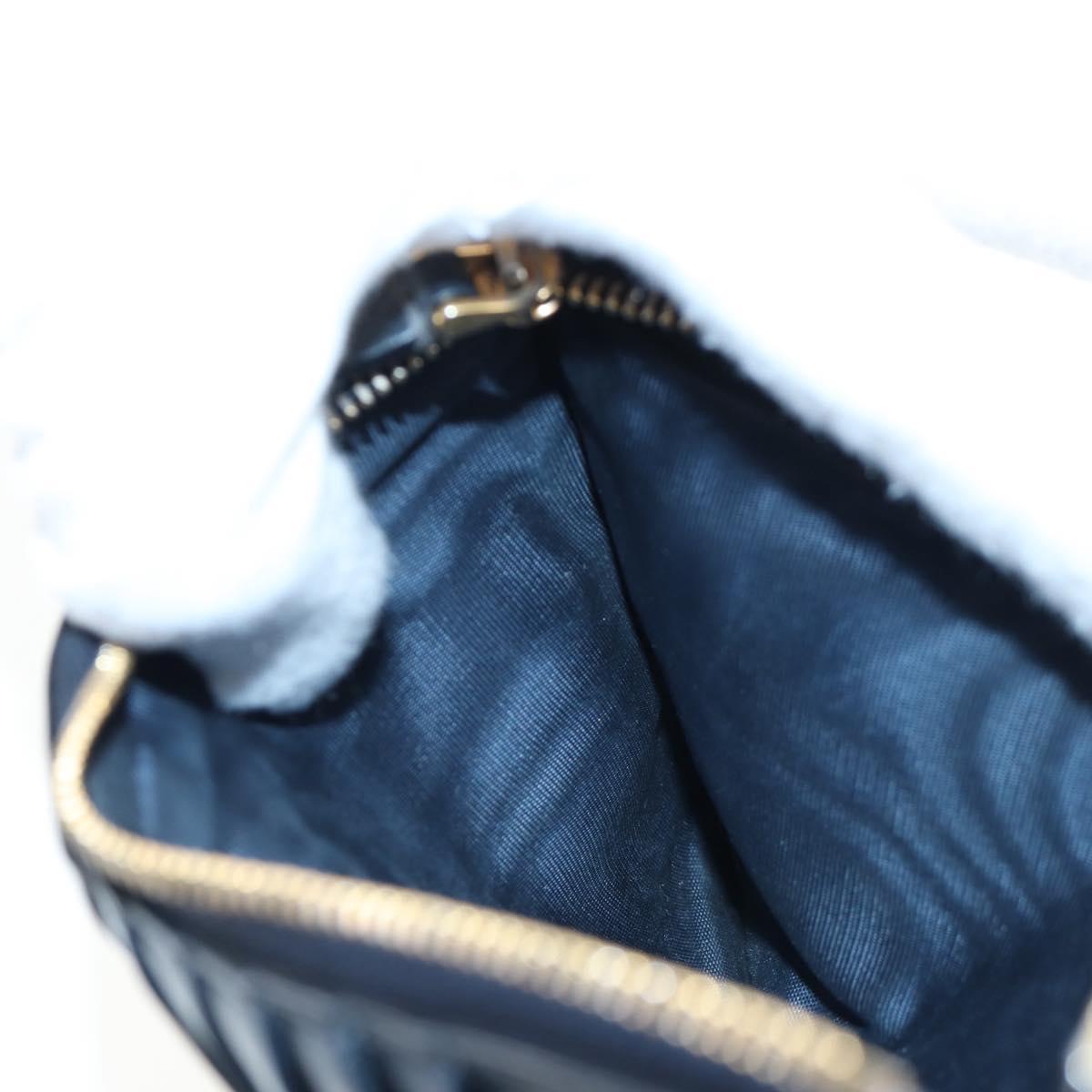 Christian Dior Trotter Canvas 30 Montaigne Diorissimo Bag Navy Gold Auth 197573M