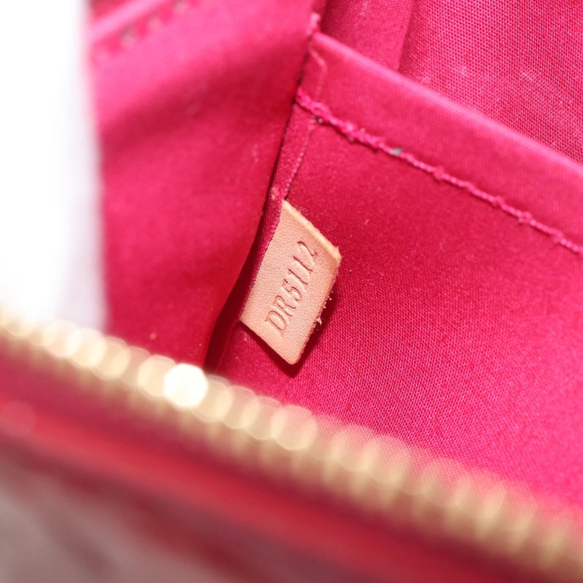 LOUIS VUITTON Vernis Pochette Accessoires Rose Andian M91574 Auth 197577A