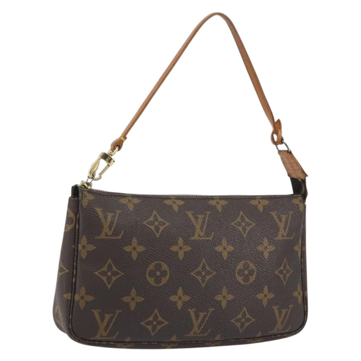 LOUIS VUITTON Monogram Pochette Accessoires Pouch M51980 LV Auth 197578