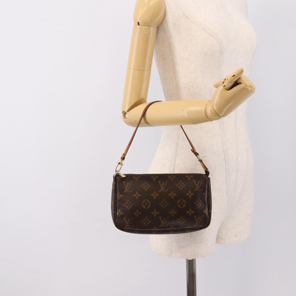 LOUIS VUITTON Monogram Pochette Accessoires Pouch M51980 LV Auth 197579