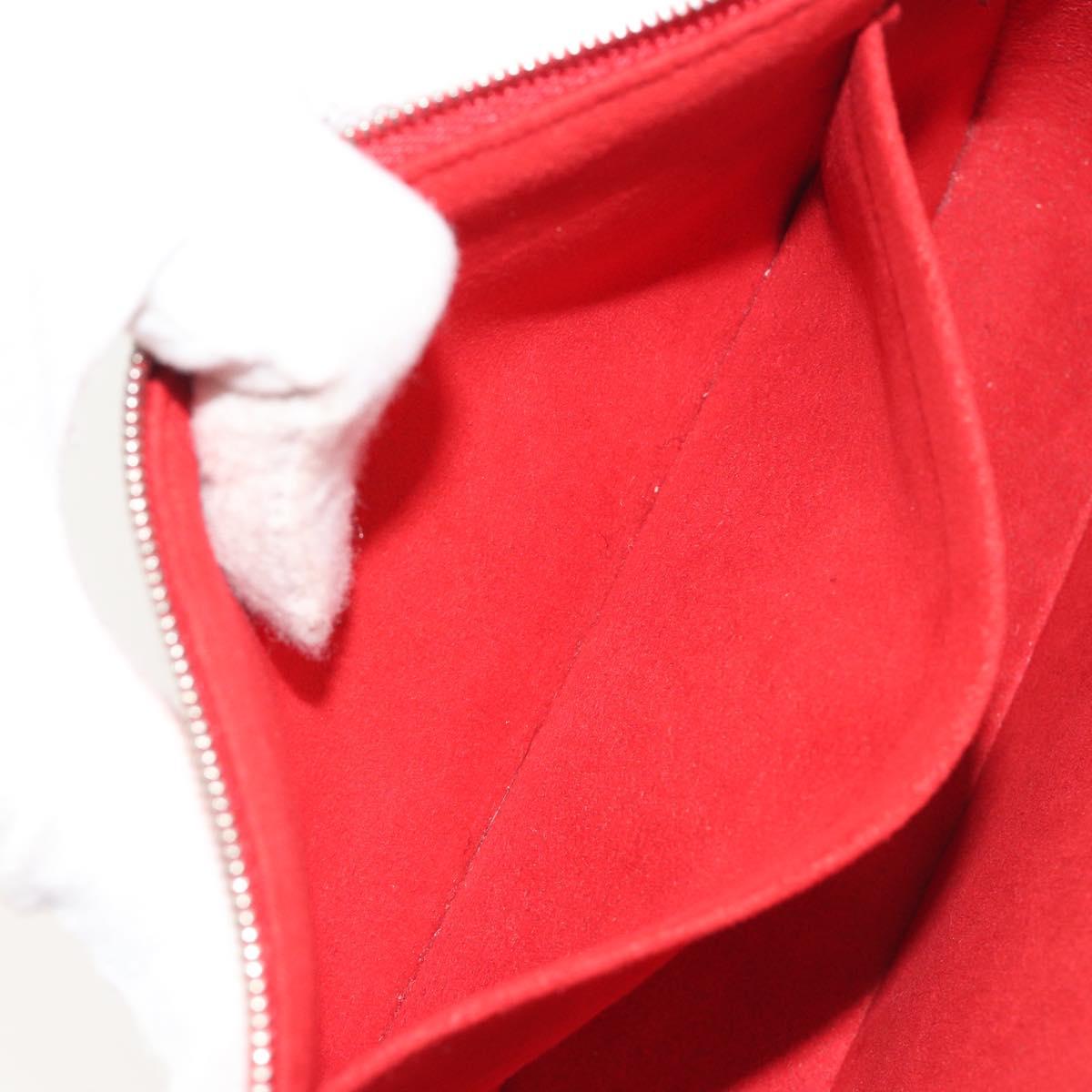 LOUIS VUITTON Epi Pochette Accessoires Pouch Carmine M40776 LV Auth 197580V