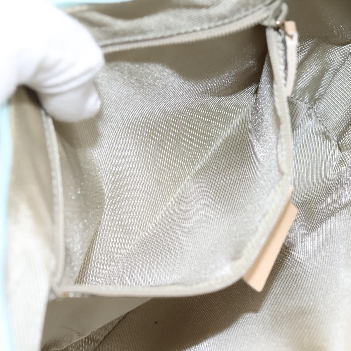 GUCCI GG Canvas Hand Bag Baby Blue Gold 001 4153 Auth 197600