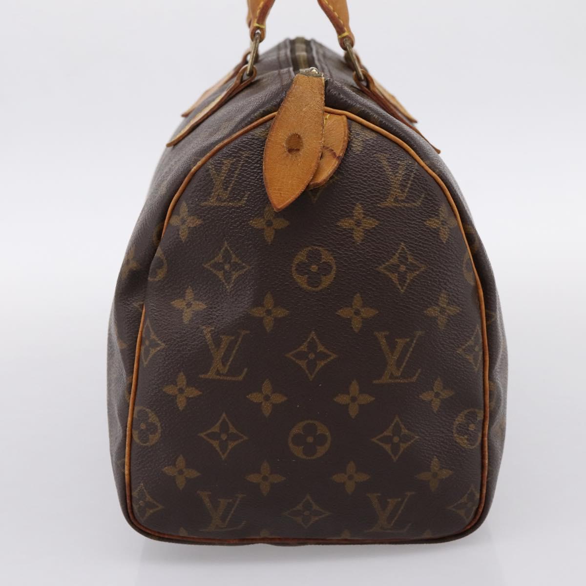 LOUIS VUITTON Monogram Speedy 30 Hand Bag M41526 LV Auth 197604