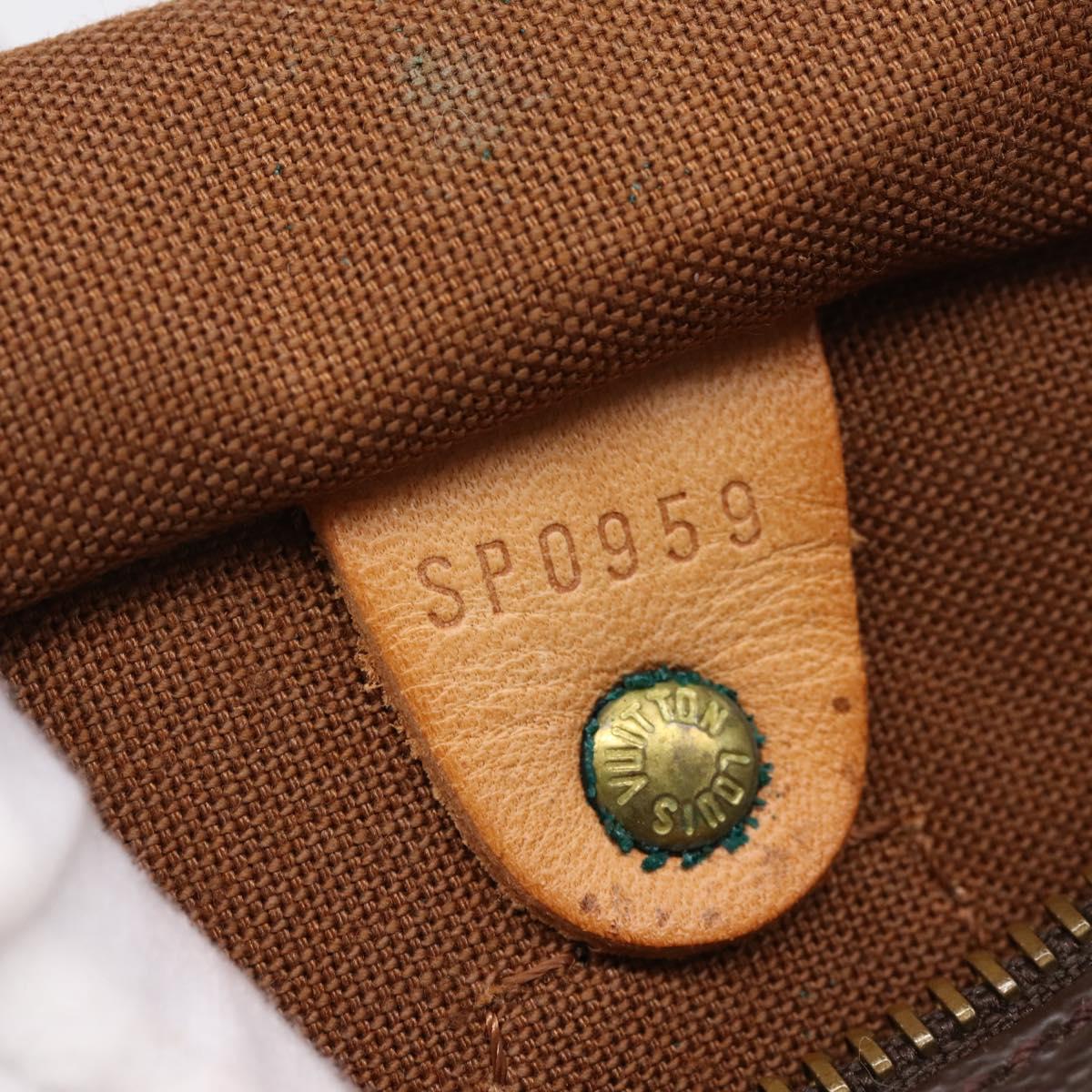 LOUIS VUITTON Monogram Speedy 25 Hand Bag M41528 LV Auth 197621