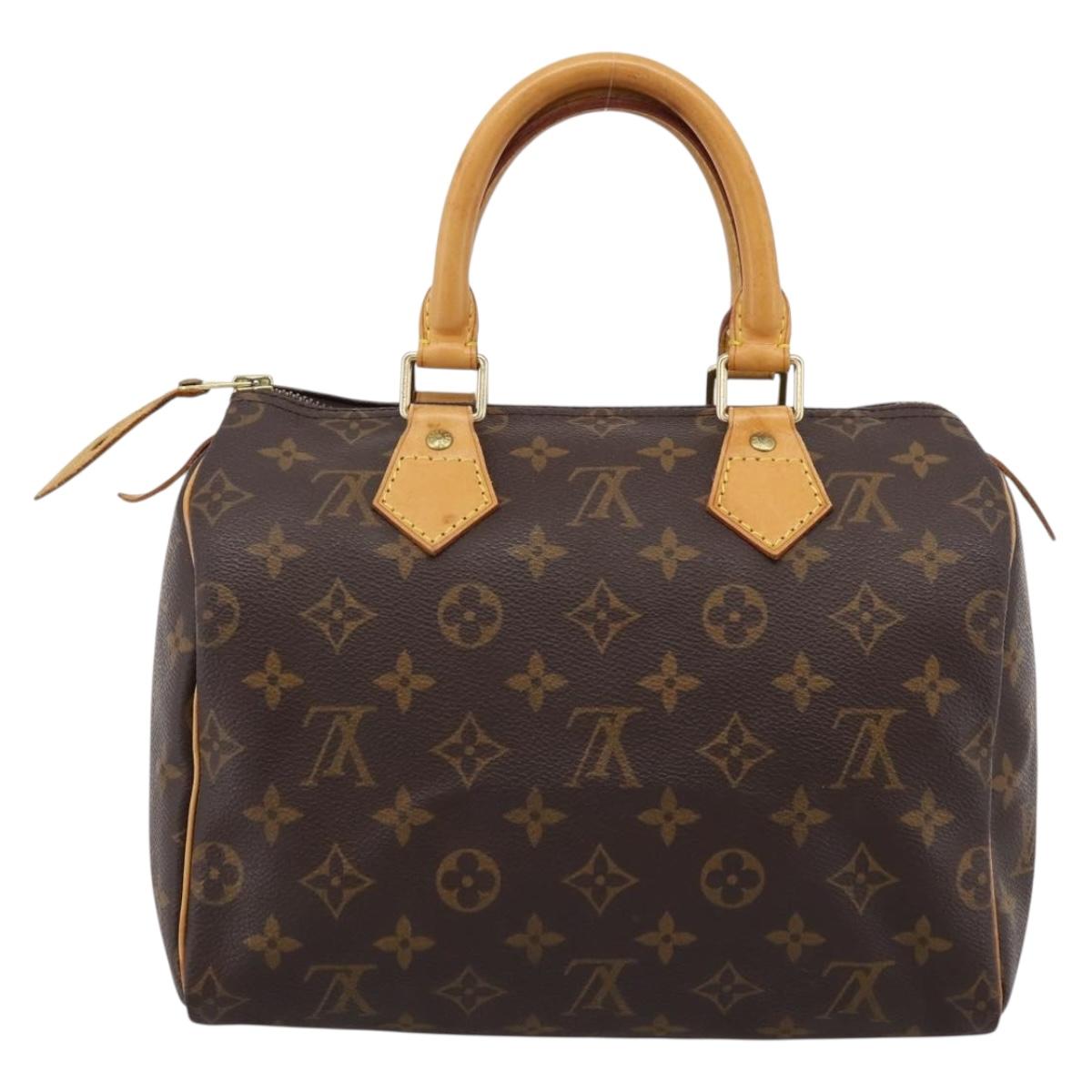 LOUIS VUITTON Monogram Speedy 25 Hand Bag M41528 LV Auth 197621