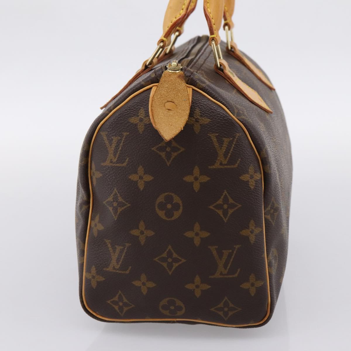 LOUIS VUITTON Monogram Speedy 25 Hand Bag M41528 LV Auth 197621