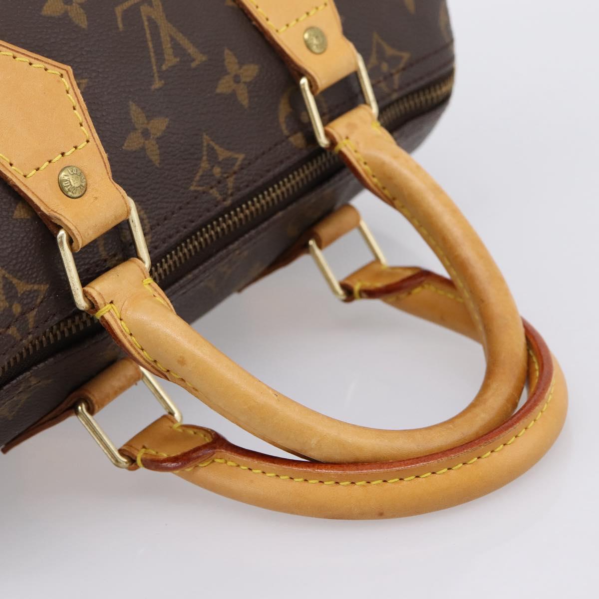 LOUIS VUITTON Monogram Speedy 25 Hand Bag M41528 LV Auth 197621