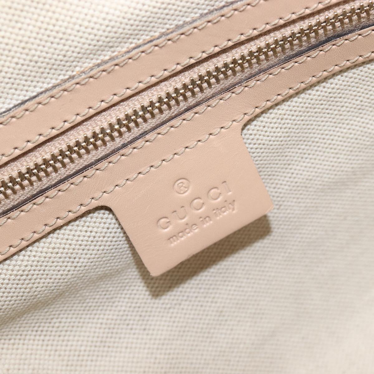 GUCCI GG Canvas Lovely Boston Bag Pink Gold Auth 197628