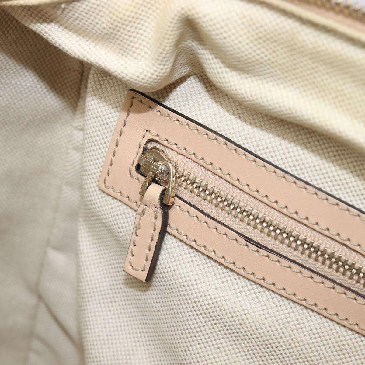 GUCCI GG Canvas Lovely Boston Bag Pink Gold Auth 197628