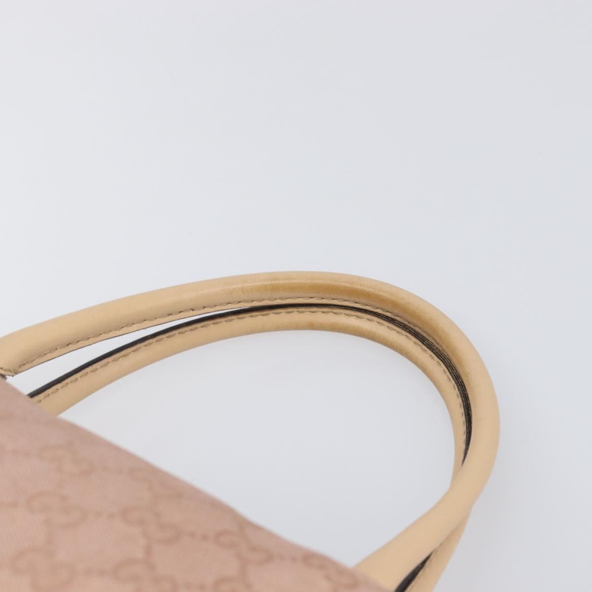 GUCCI GG Canvas Lovely Boston Bag Pink Gold Auth 197628