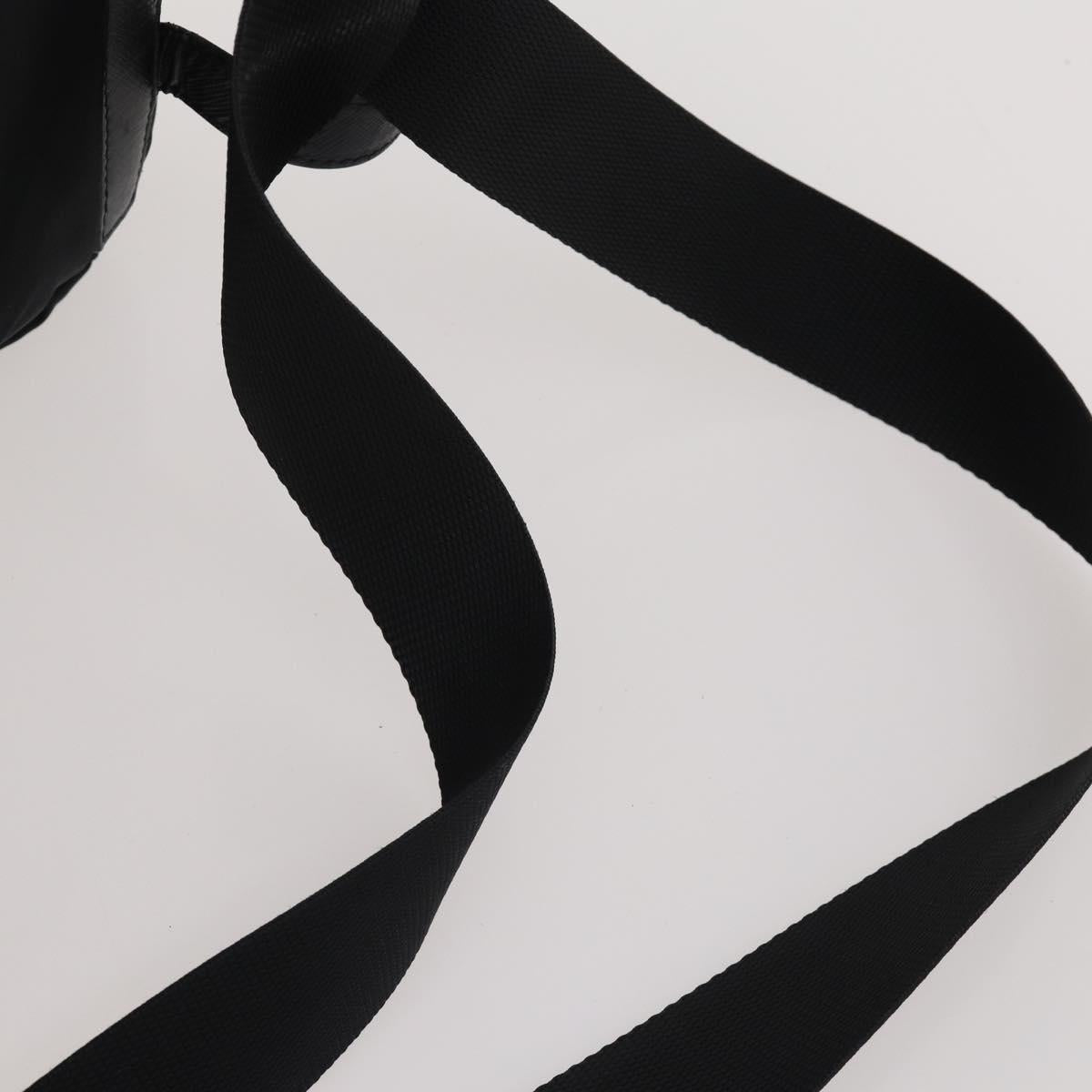PRADA Backpack Nylon Black Silver Auth 197634