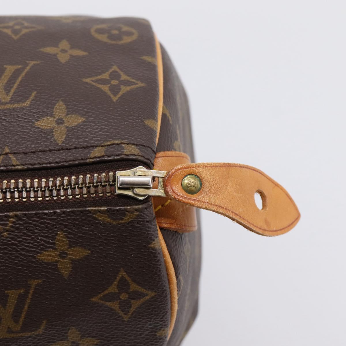 LOUIS VUITTON Monogram Speedy 35 Hand Bag M41524 LV Auth 197644A