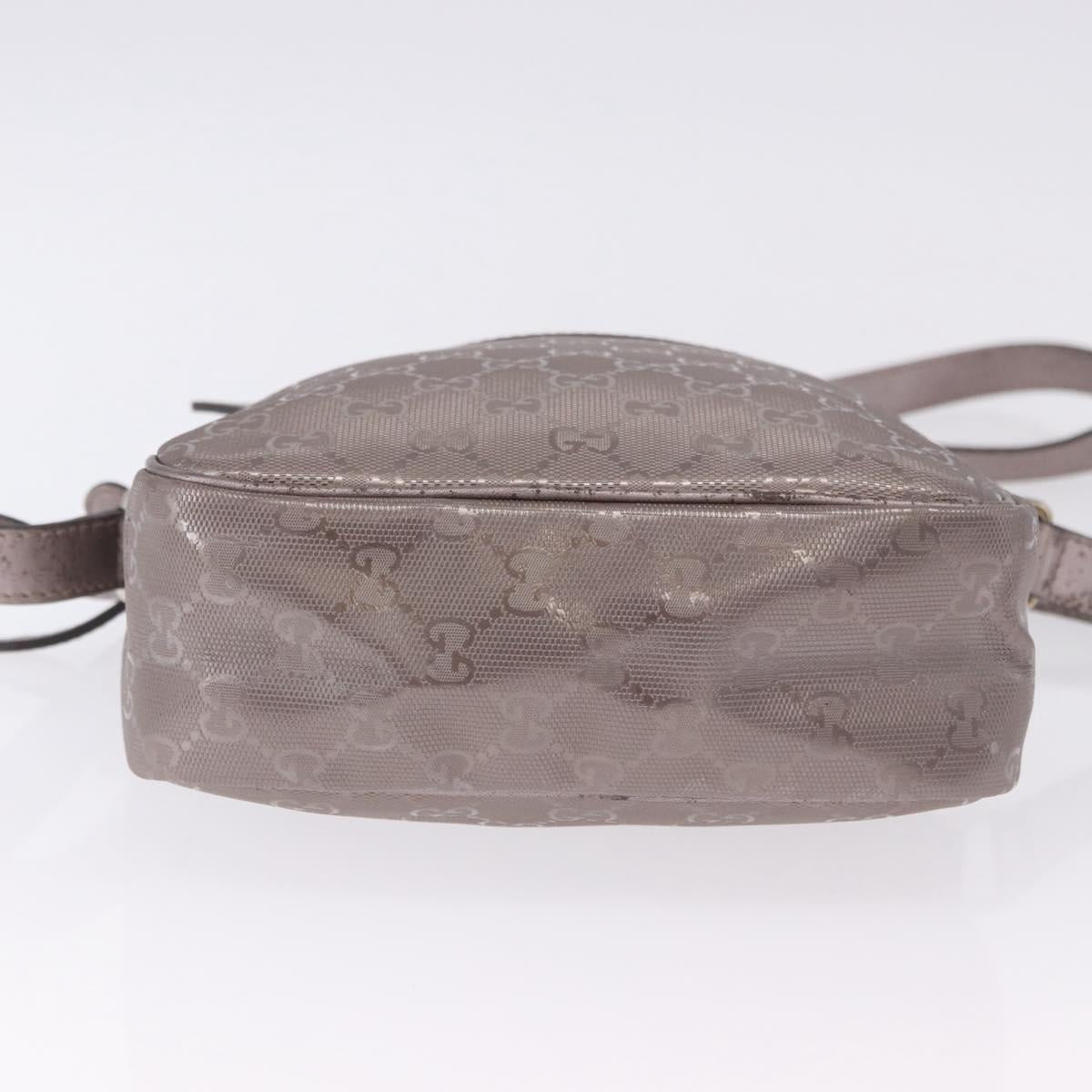 GUCCI GG Implementation Shoulder Bag PVC Pink Silver 233268 Auth 197658