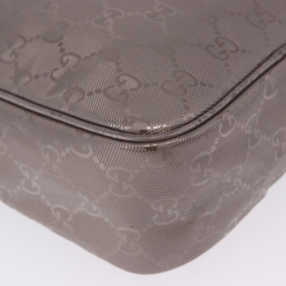 GUCCI GG Implementation Shoulder Bag PVC Pink Silver 233268 Auth 197658