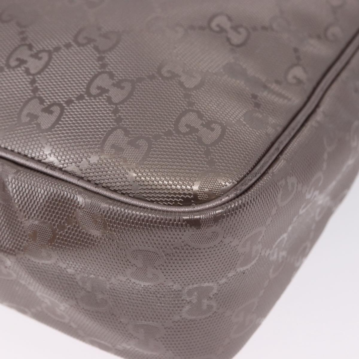GUCCI GG Implementation Shoulder Bag PVC Pink Silver 233268 Auth 197658