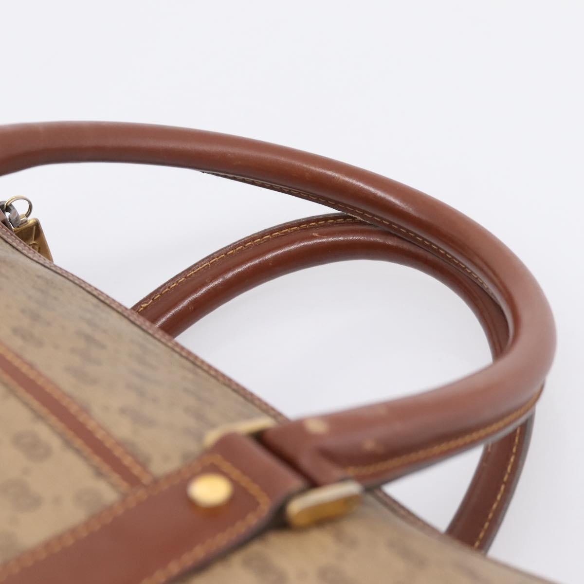 GUCCI Micro GG Supreme Hand Bag PVC Beige Gold 000 101 0140 Auth 197669