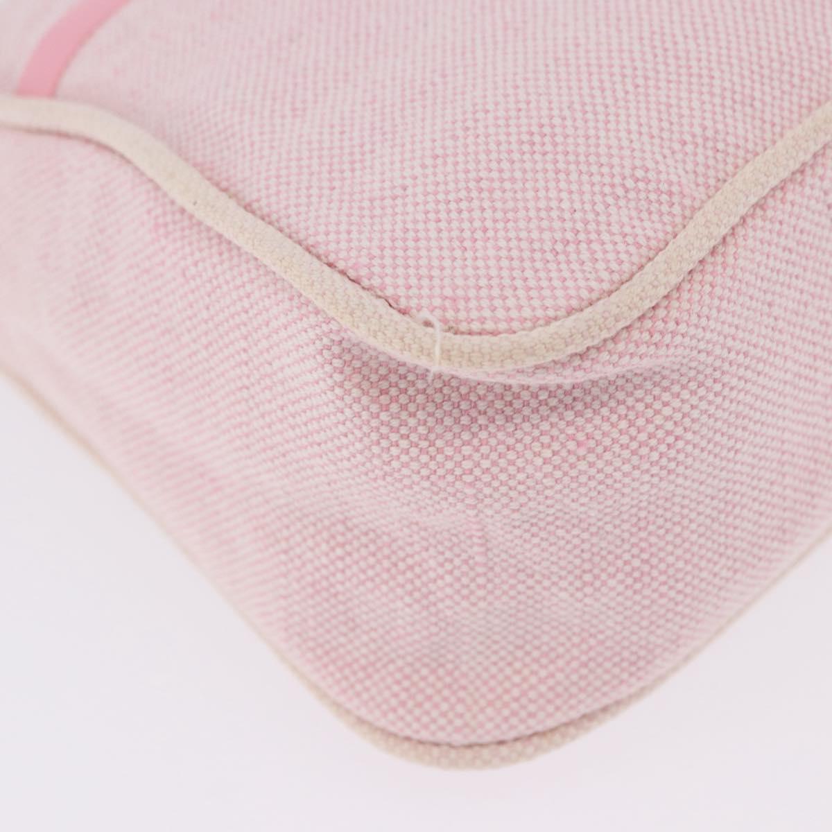 PRADA Prada Sport Hand Pouch Canvas Pink Auth 197685