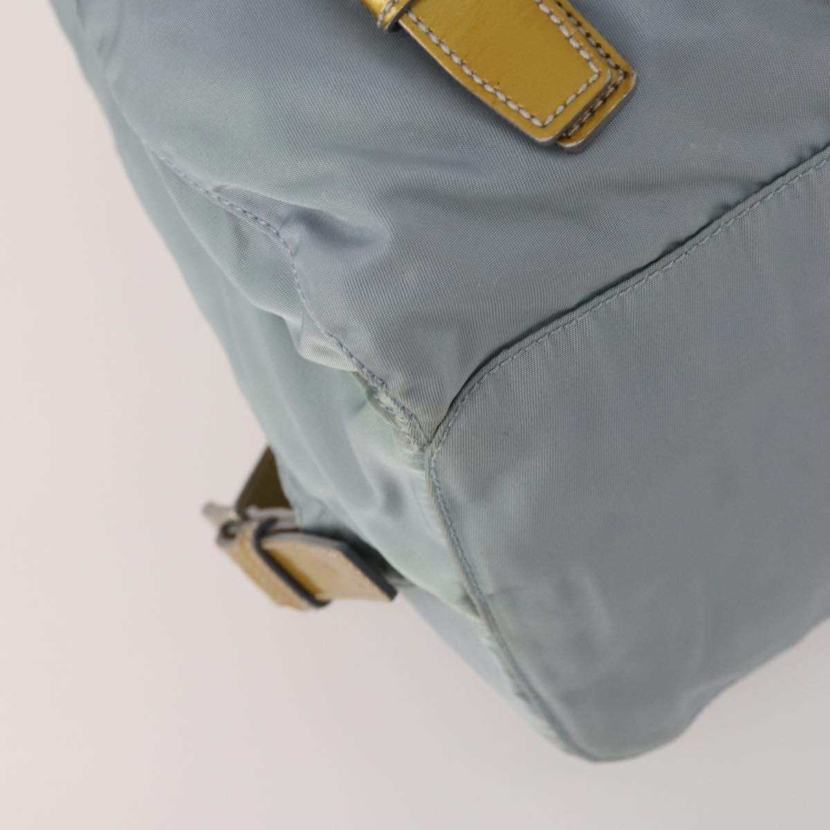 PRADA Backpack Nylon Gray Silver Auth 197693