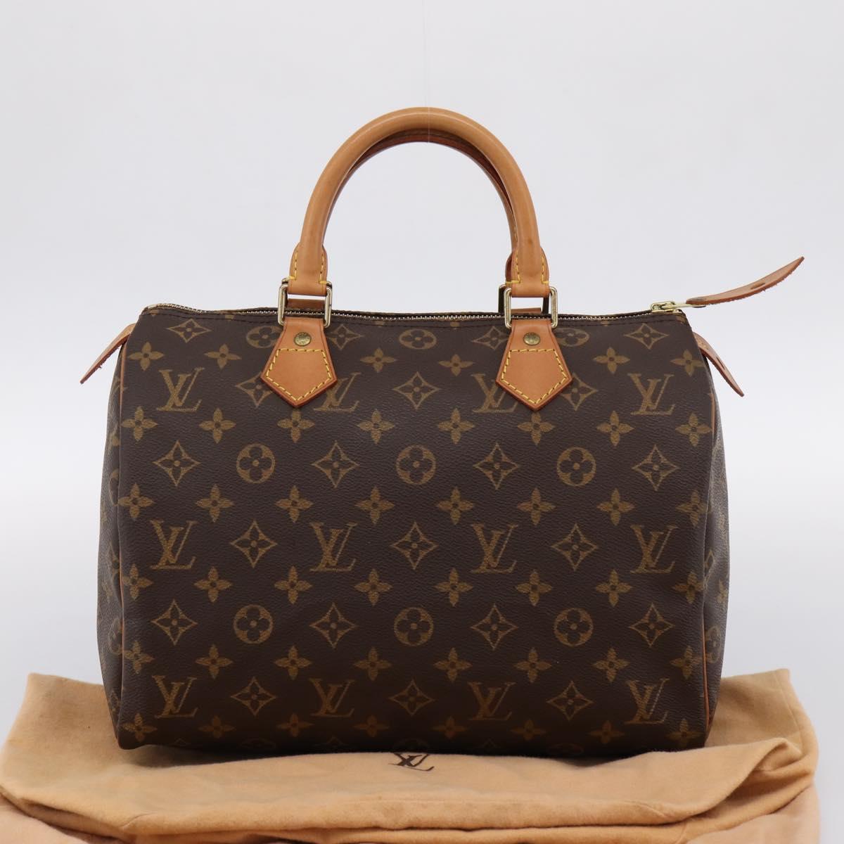 LOUIS VUITTON Monogram Speedy 30 Hand Bag M41526 LV Auth 197697V