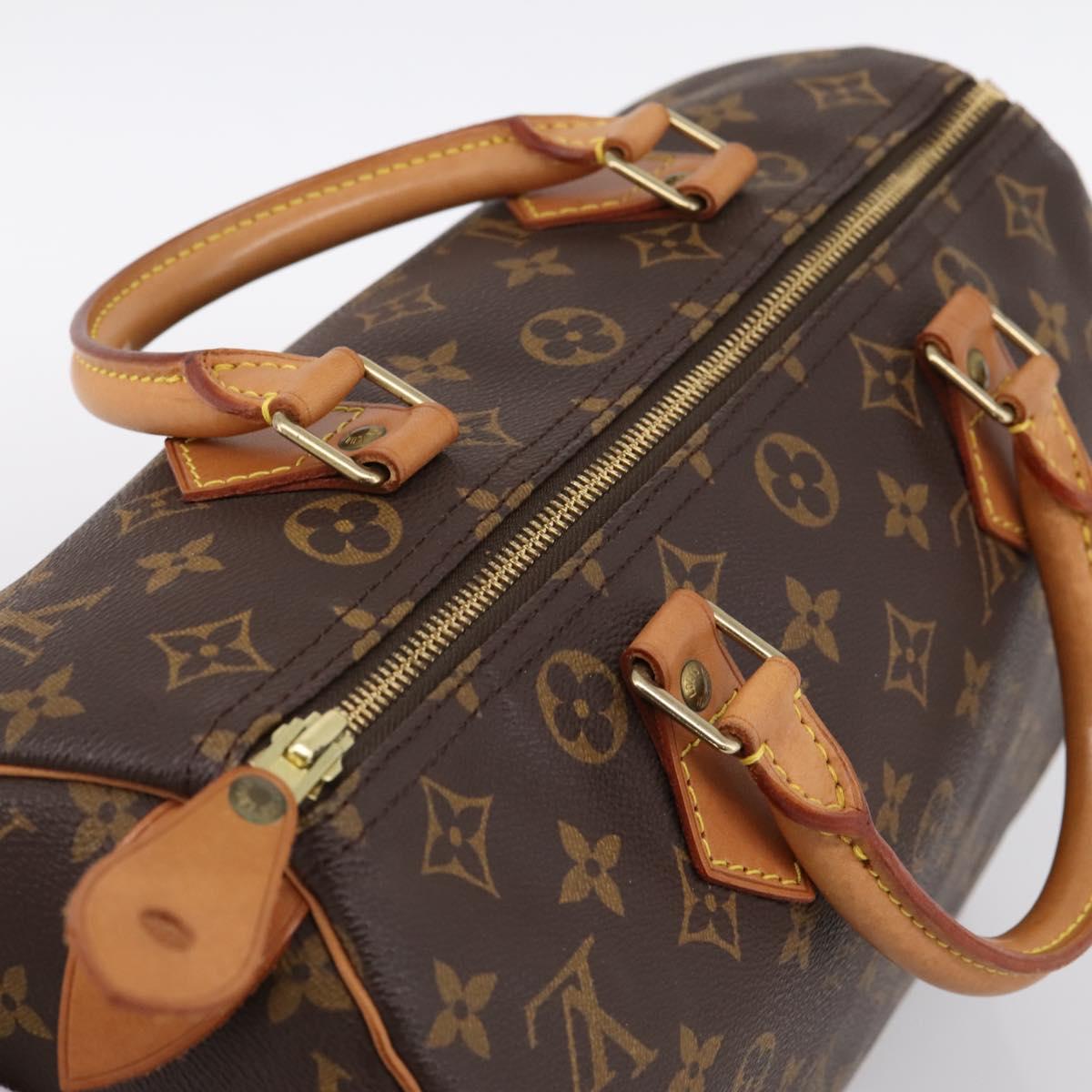 LOUIS VUITTON Monogram Speedy 30 Hand Bag M41526 LV Auth 197697V
