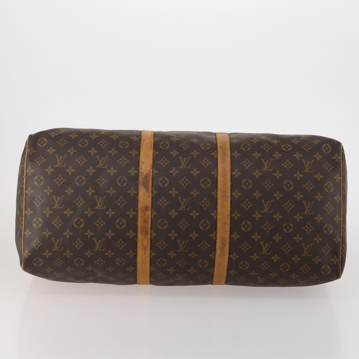 LOUIS VUITTON Monogram Keepall 60 Boston Bag M41422 LV Auth 197701