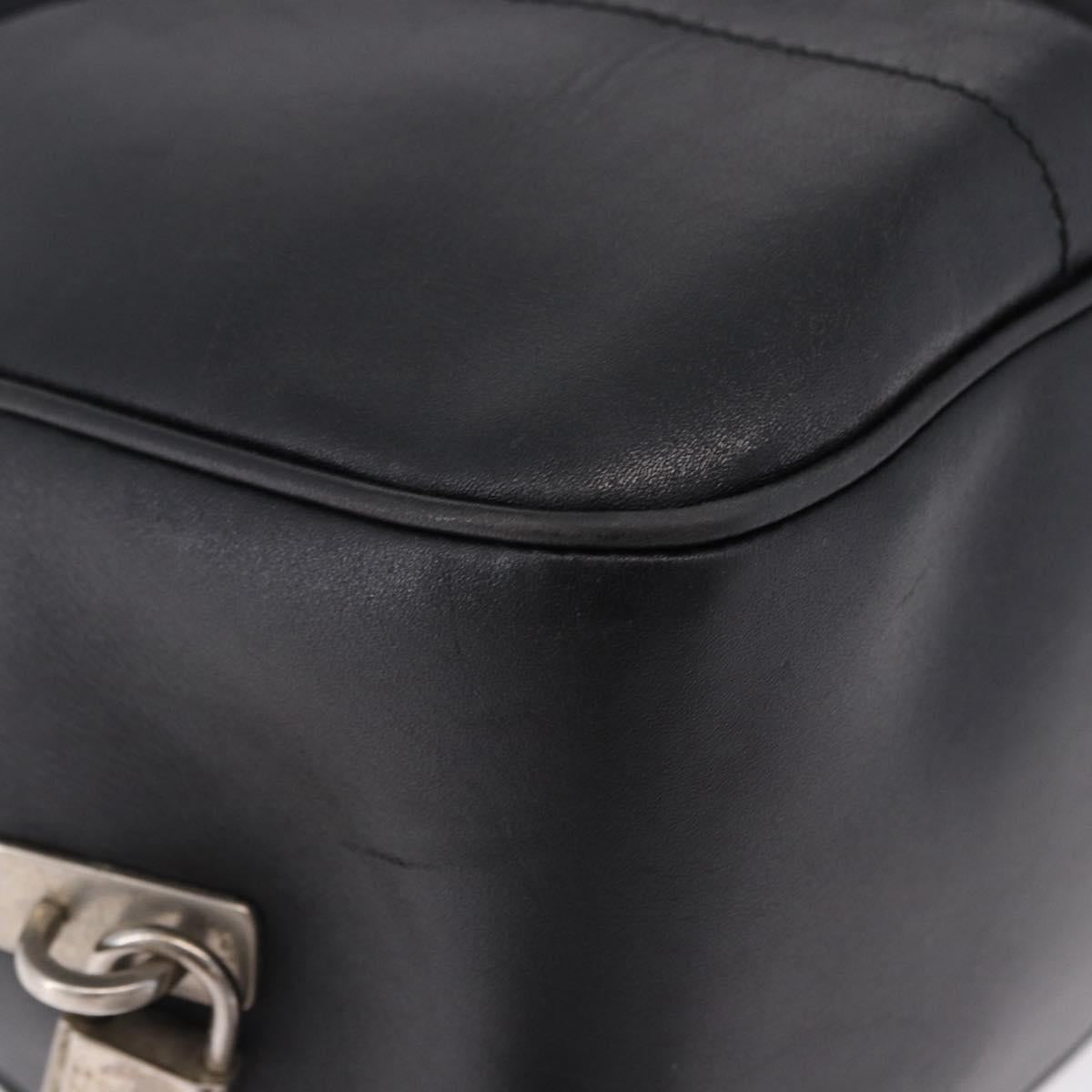PRADA Tote Bag Nylon Black Silver Auth 197707V
