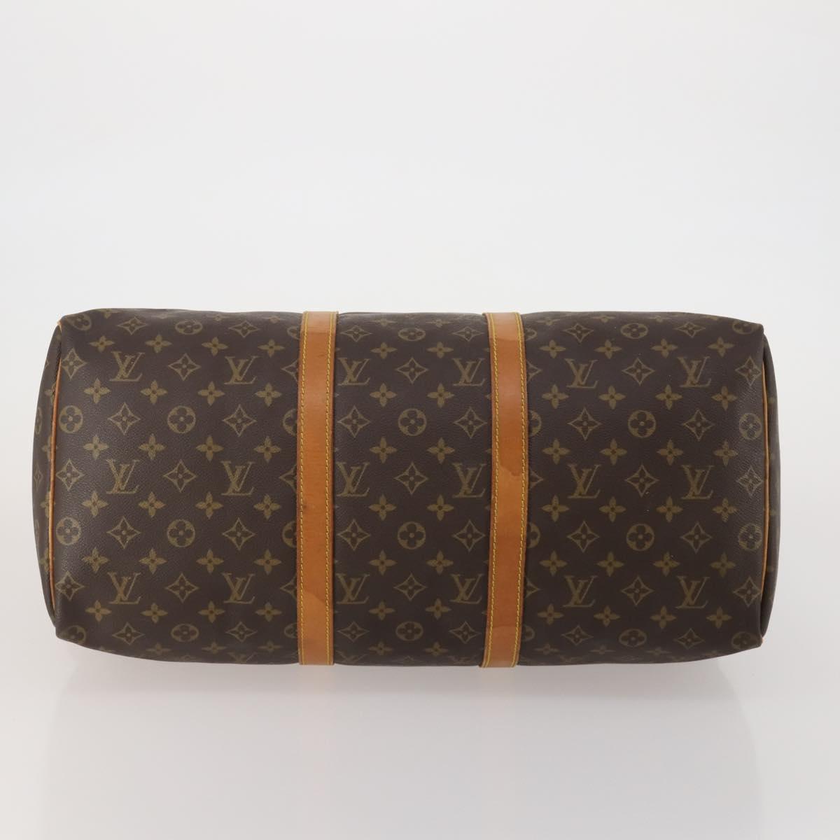 LOUIS VUITTON Monogram Keepall 50 Boston Bag M41426 LV Auth 197711A