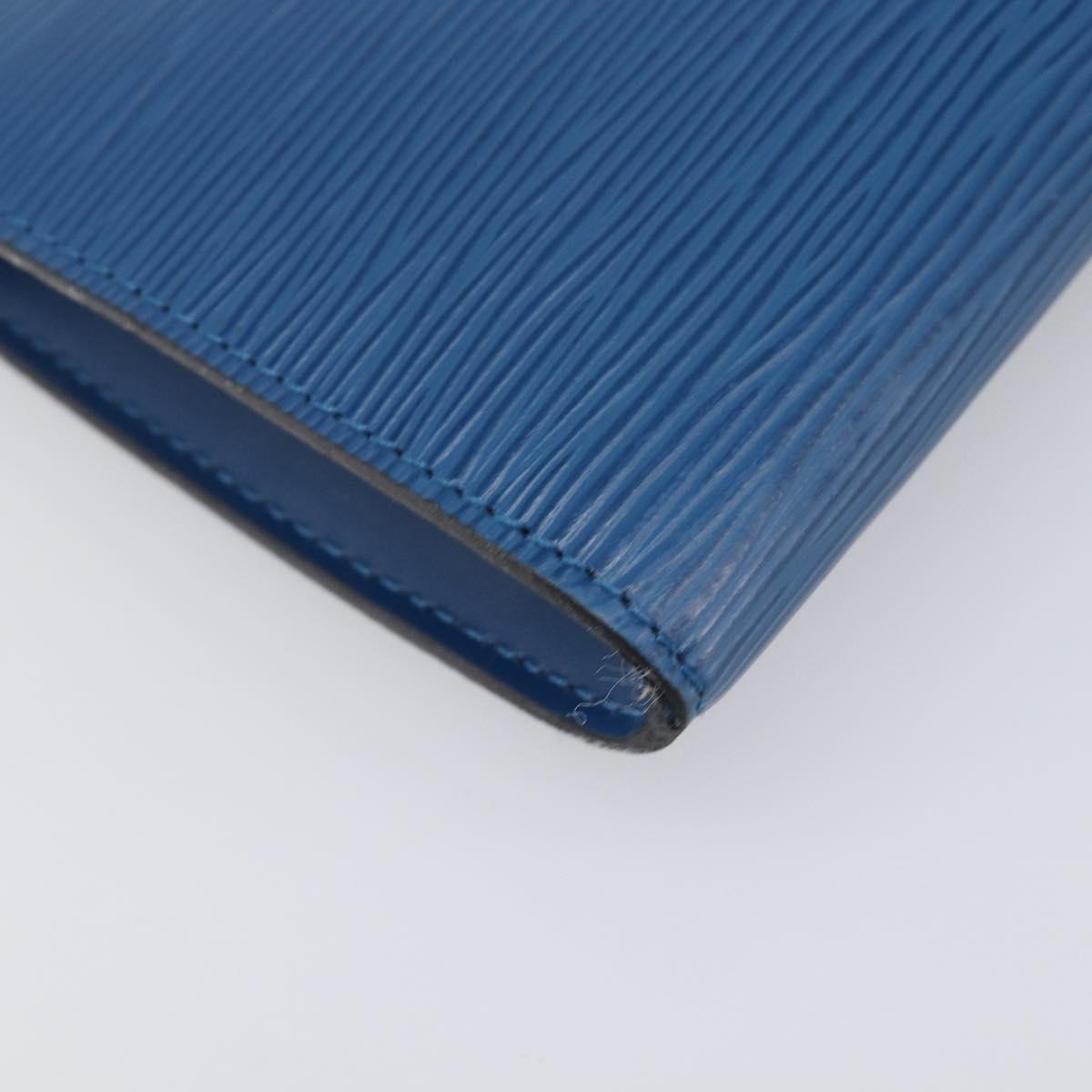 LOUIS VUITTON Epi Pochette Accessoires Pouch Blue M52985 LV Auth 197712V