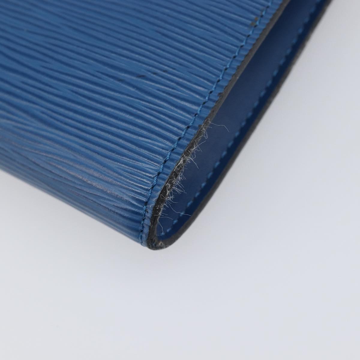 LOUIS VUITTON Epi Pochette Accessoires Pouch Blue M52985 LV Auth 197712V