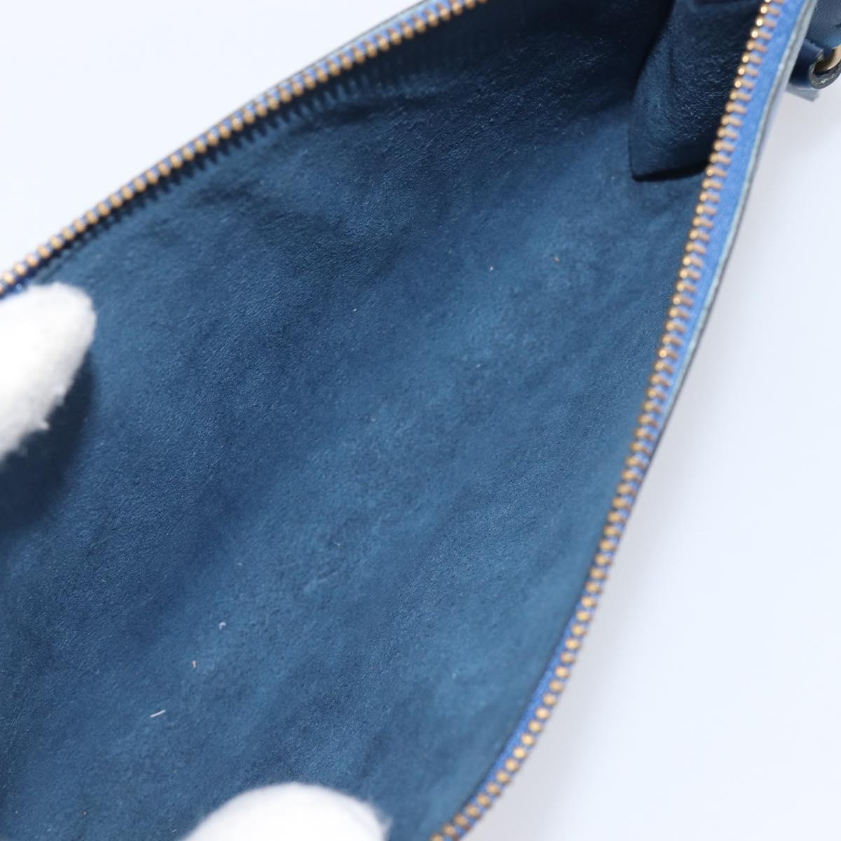 LOUIS VUITTON Epi Pochette Accessoires Pouch Blue M52985 LV Auth 197712V