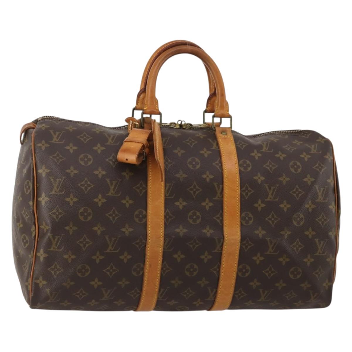 LOUIS VUITTON Monogram Keepall 45 Boston Bag M41428 LV Auth 197716A