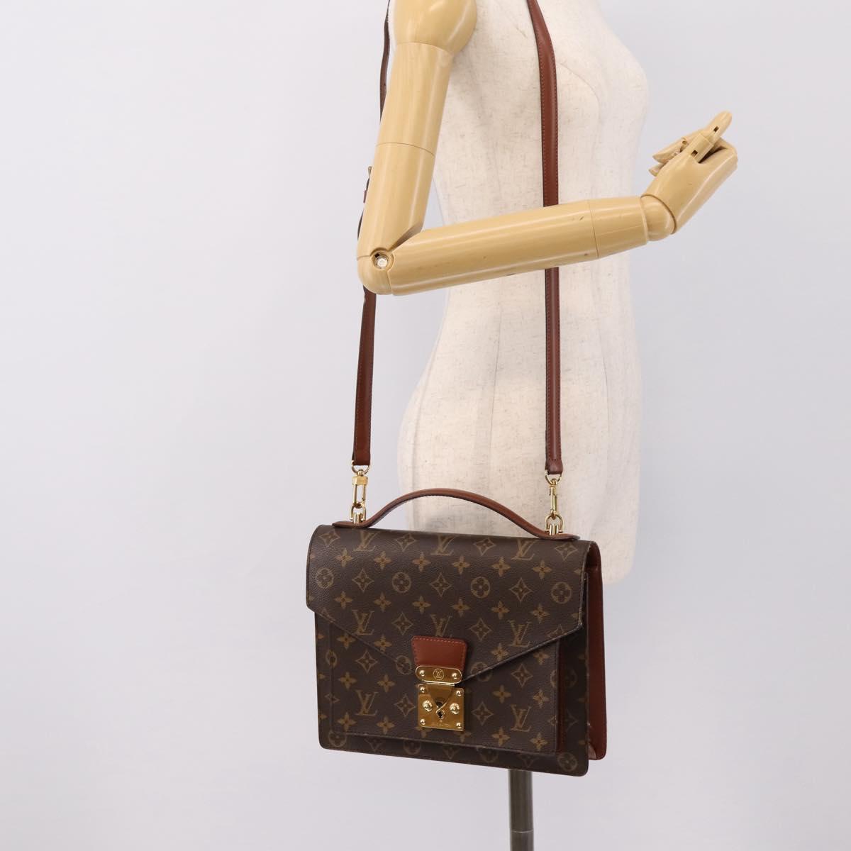 LOUIS VUITTON Monogram Monceau28 Hand Bag M51185 LV Auth 197738V
