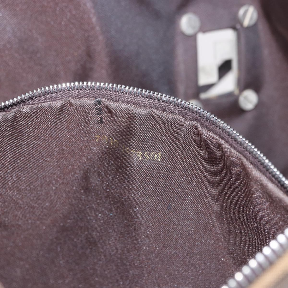 FENDI Zucca Canvas Tote Bag Brown Black Auth 197739A