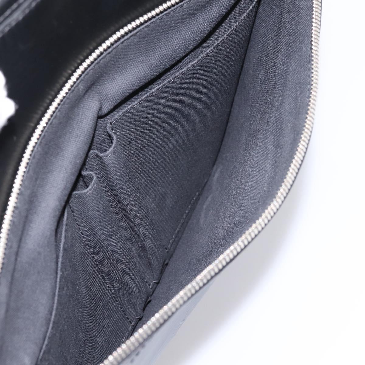 LOUIS VUITTON Epi Bassano GM Business Bag Black M54022 LV Auth 197745