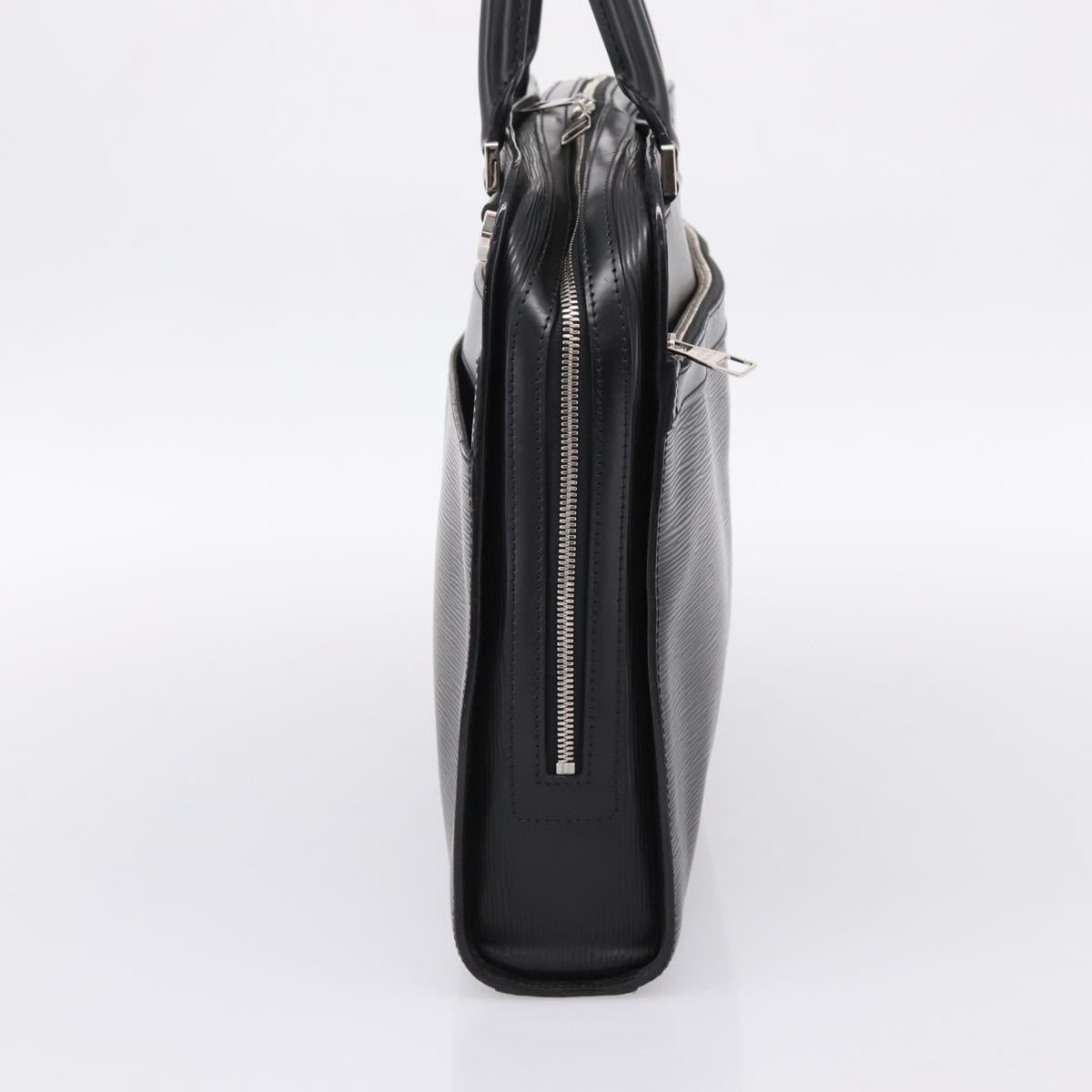 LOUIS VUITTON Epi Bassano GM Business Bag Black M54022 LV Auth 197745