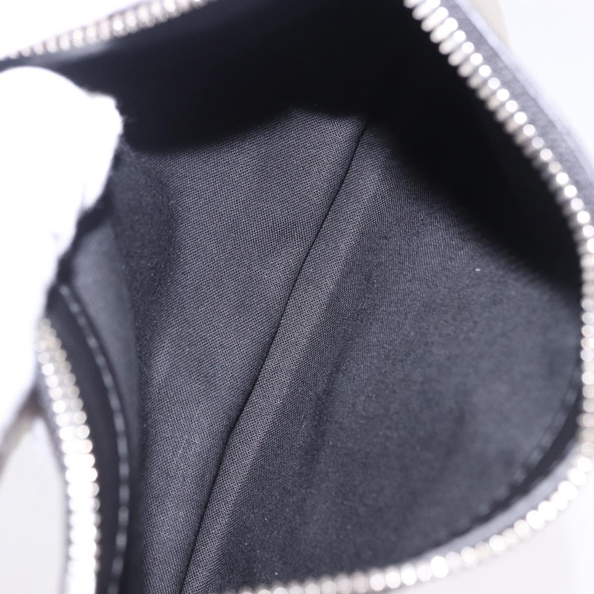 BALENCIAGA Navy Cabas M Hand Bag Canvas White Black 339936 Auth 197751V