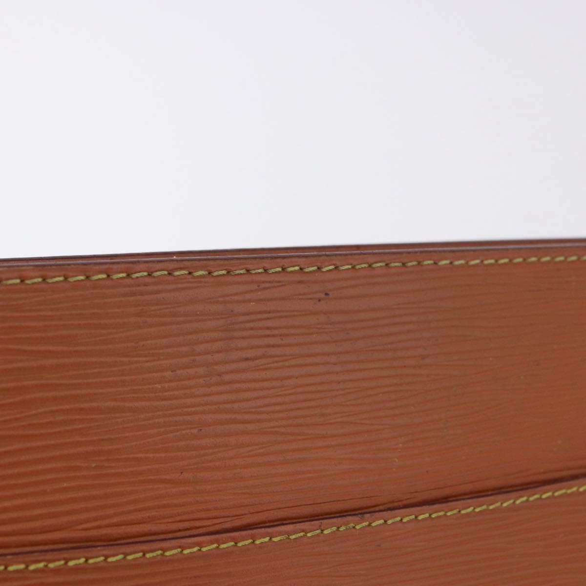 LOUIS VUITTON Epi Pochette Homme Clutch Bag Brown M52528 LV Auth 197754