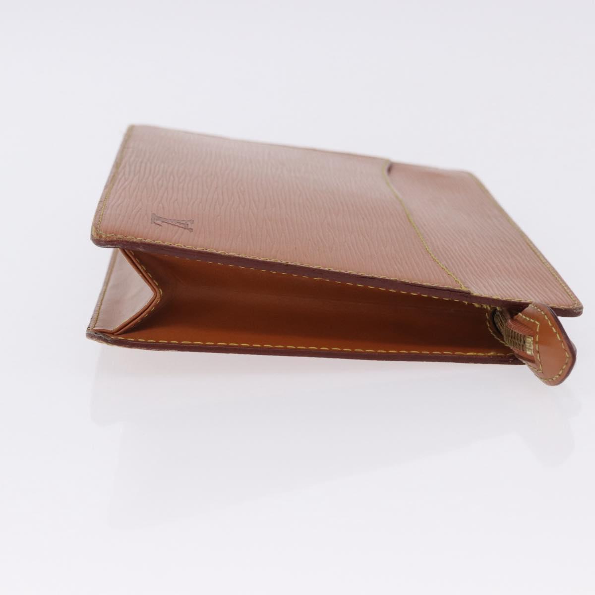 LOUIS VUITTON Epi Pochette Homme Clutch Bag Brown M52528 LV Auth 197754