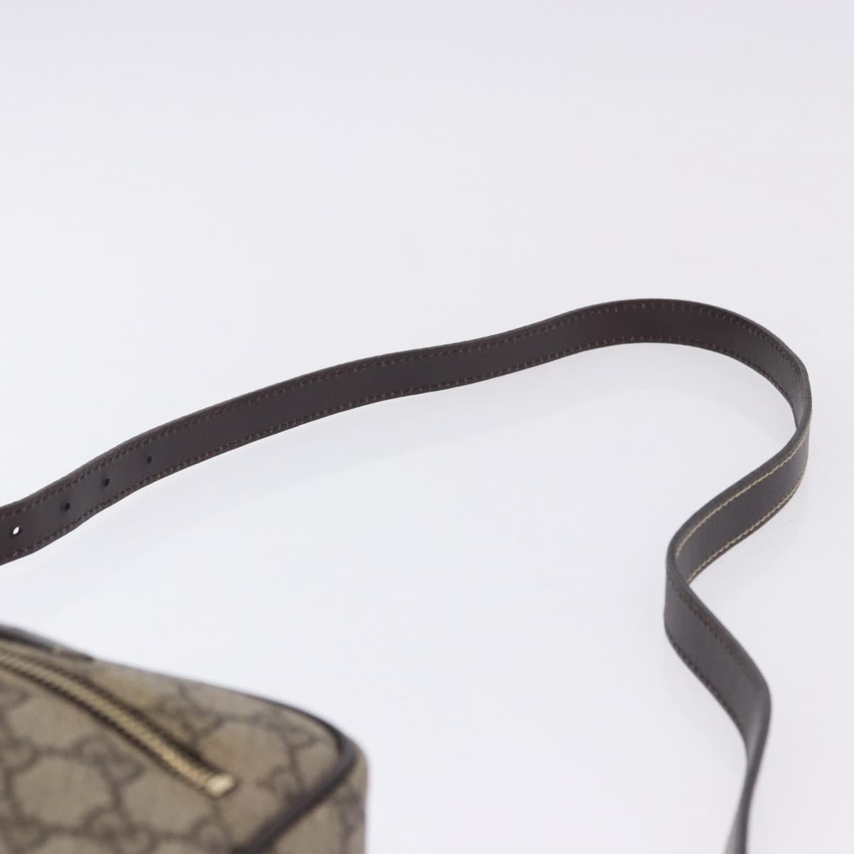 GUCCI GG Supreme Shoulder Bag PVC Beige Gold 233268 Auth 197812