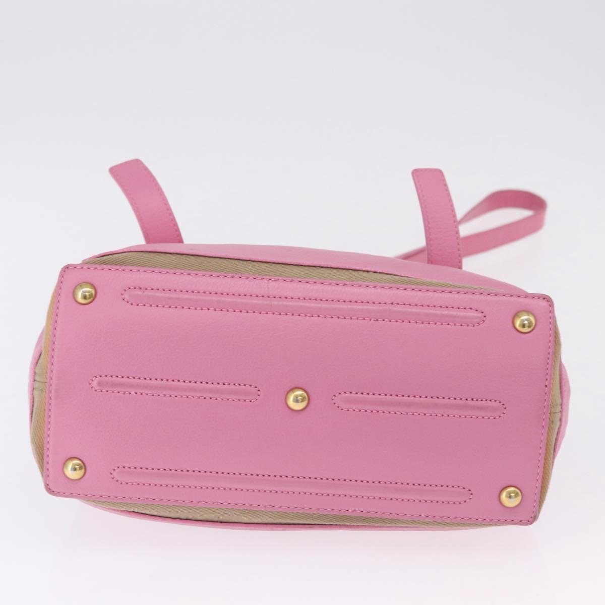 SAINT LAURENT Muse Two Hand Bag Leather 2way Pink Gold 289278 Auth 197816A