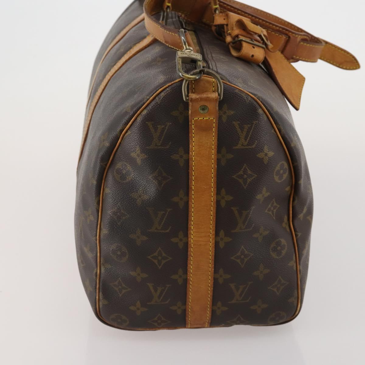LOUIS VUITTON Monogram Keepall Bandouliere 45 Boston Bag M41418 LV Auth 197822