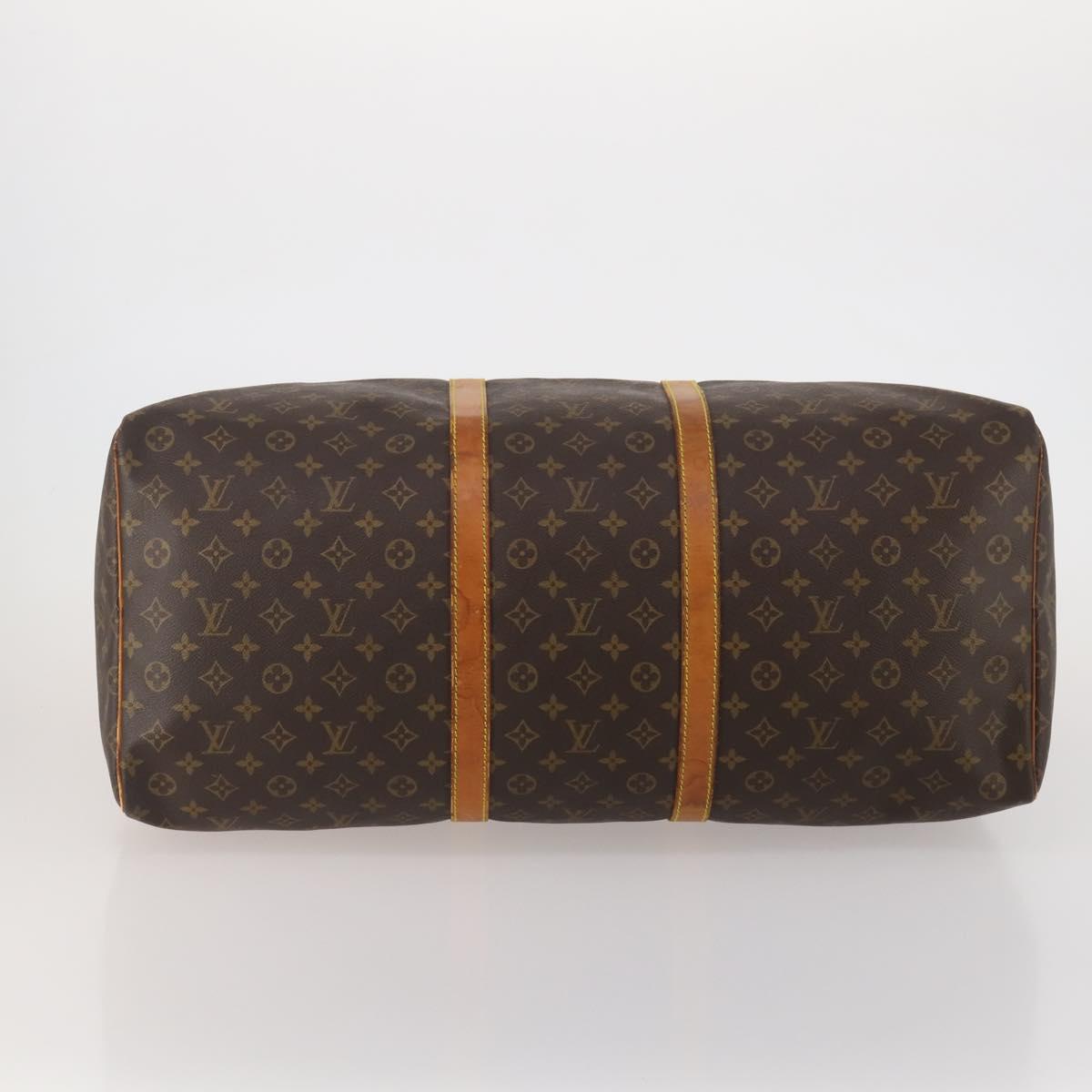 LOUIS VUITTON Monogram Keepall 60 Boston Bag M41422 LV Auth 197828