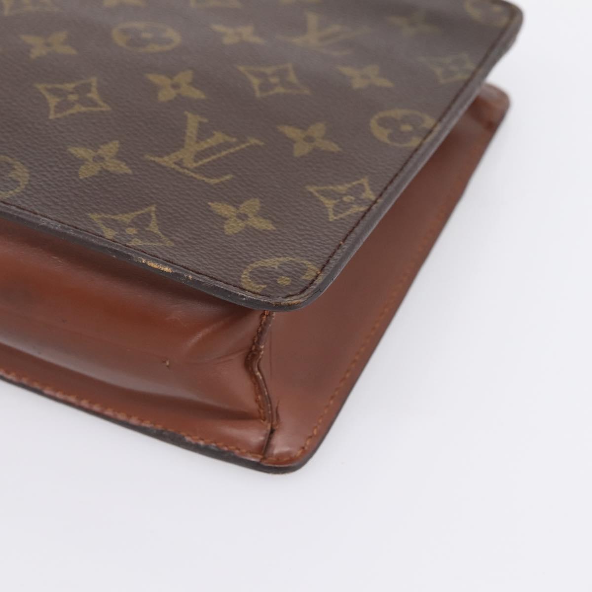 LOUIS VUITTON Monogram Pochette Homme Clutch Bag M51795 LV Auth 197841